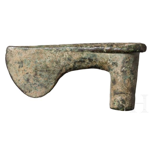 A Luristan bronze axe head, circa 2500 B.C.