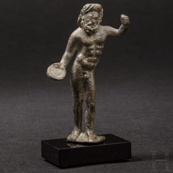 A Roman bronze statuette of Iupiter Optimus Maximus, 2nd - 3rd century A.D.