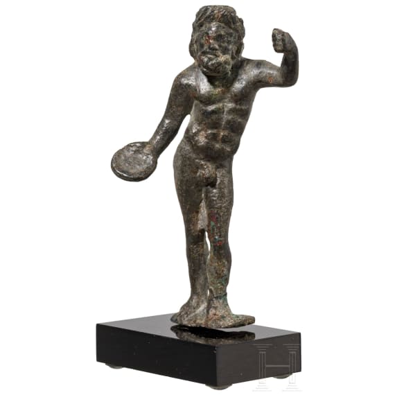 A Roman bronze statuette of Iupiter Optimus Maximus, 2nd - 3rd century A.D.