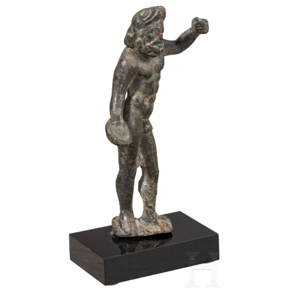 A Roman bronze statuette of Iupiter Optimus Maximus, 2nd - 3rd century A.D.