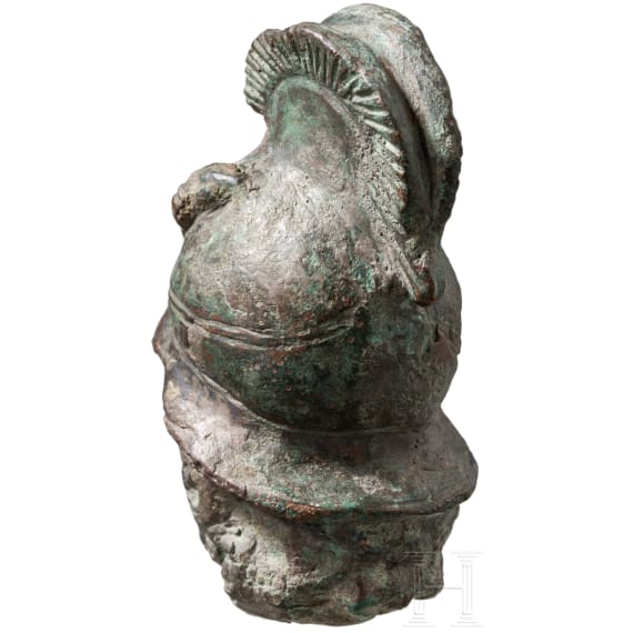 A Roman bronze head of Minerva, 2nd &ndash; 3rd century