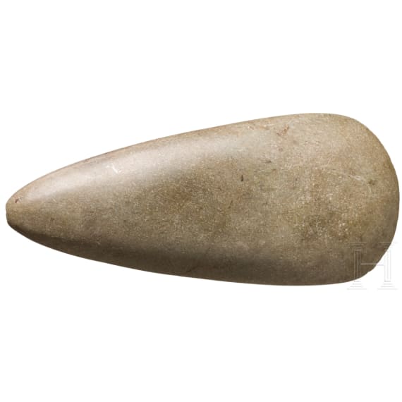 A Central European Neolithic stone adze, circa 5000 B.C.