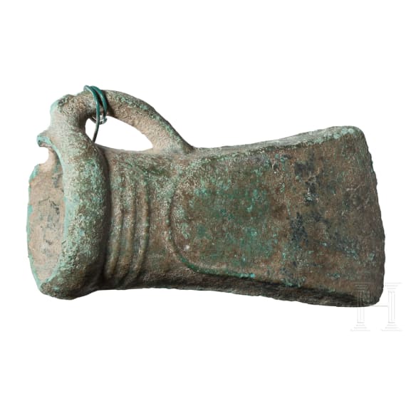 A bronze Age axehead, Central Europe, 1300 - 800 B.C.