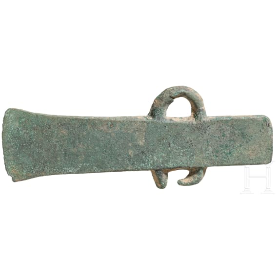 A flat bronze axe head from the Iberian Peninsula, 2nd millennium B.C.