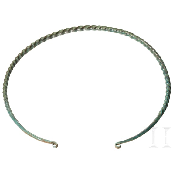 A twisted Bronze Age collar, 12th &ndash; 11th century B.C.