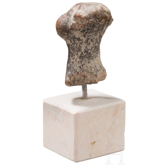 Head of a southeastern European Vinca idol, 4th millennium B.C.