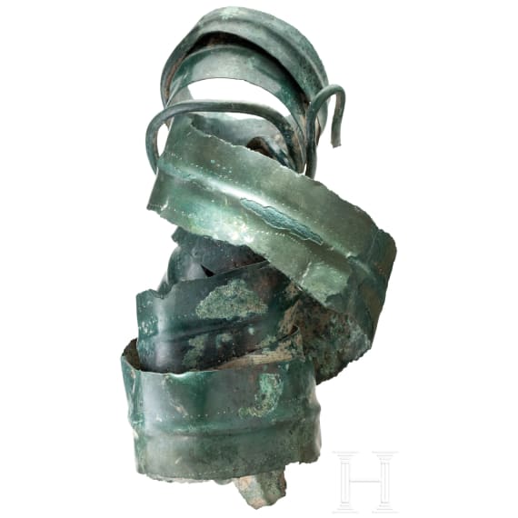 A Bronze Age spiral bracelet, Central Europe, 1200 - 1000 BC