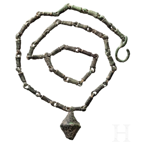 Bronzekette, keltisch, 8. - 6. Jhdt. v. Chr.