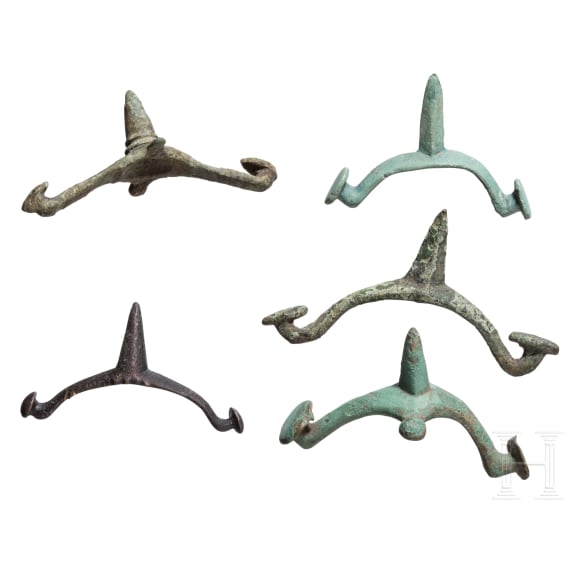 Five Celtic prick spurs, 1st century B.C.