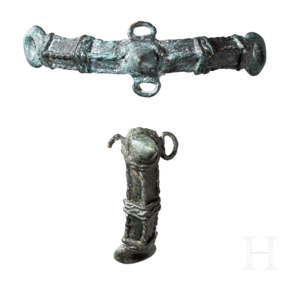 Two Celtic prick spurs, 1st century B.C.