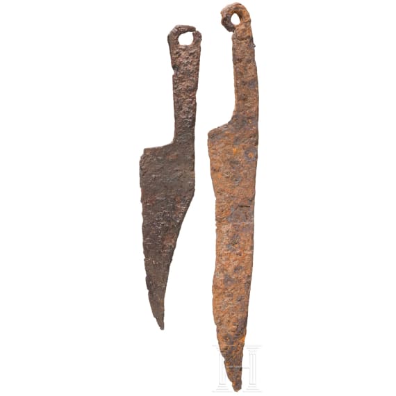 Two Celtic knives, 2nd - 1st century B.C.