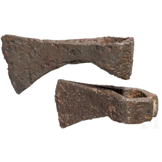 Two Central European Celtic axe heads, 3rd &ndash; 1st century B.C.
