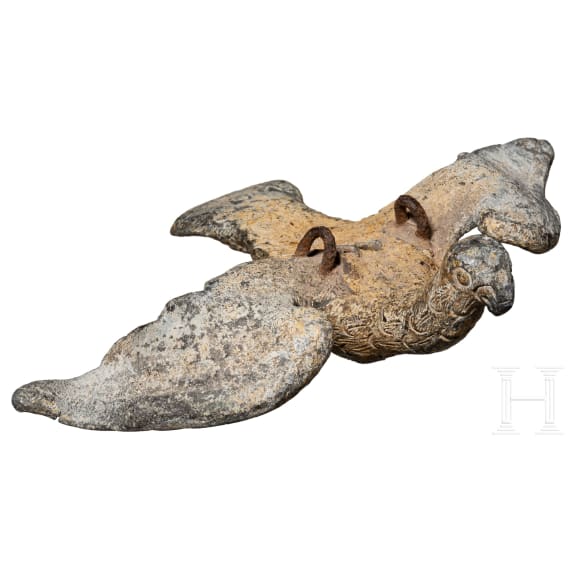 A gilded Byzantine dove made of lead, circa 9th &ndash; 13th century