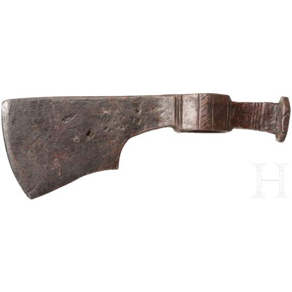 An Alanic battle axe head, 7th century