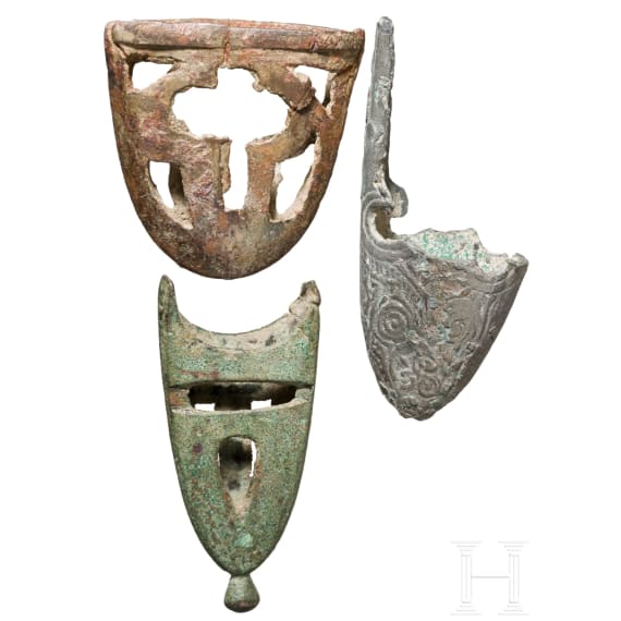 Three Northern and Central European chapes, 10th century
