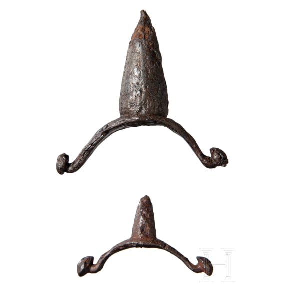 Two Vandalic iron spurs, 3rd century