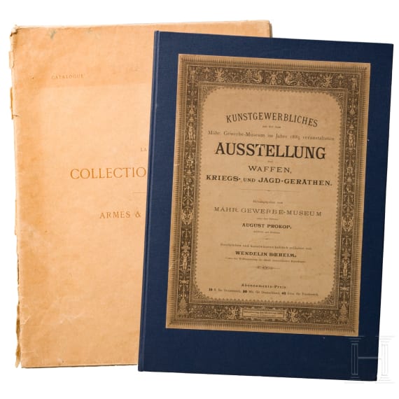Textteil der Waffensammlung Spitzer und Waffen-Ausstellungskatalog des M&auml;hr. Museums in Br&uuml;nn