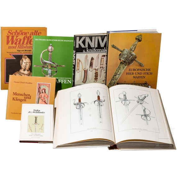 Sieben B&uuml;cher zum Thema Blankwaffen