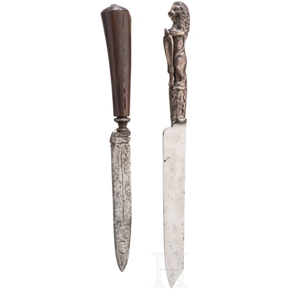 Zwei Essmesser, England/Niederlande, 18. Jhdt.