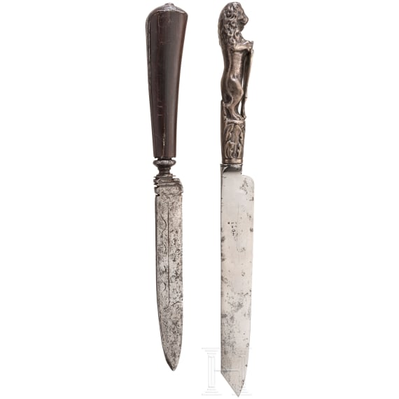 Zwei Essmesser, England/Niederlande, 18. Jhdt.