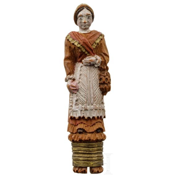 Taschenmesser mit fig&uuml;rlich geschnitztem Griff, Frankreich, um 1820