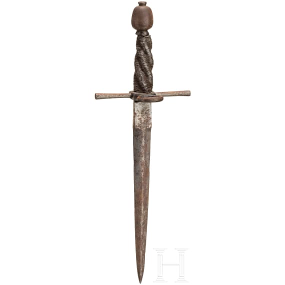 Kleiner Linkhanddolch, deutsch, um 1600