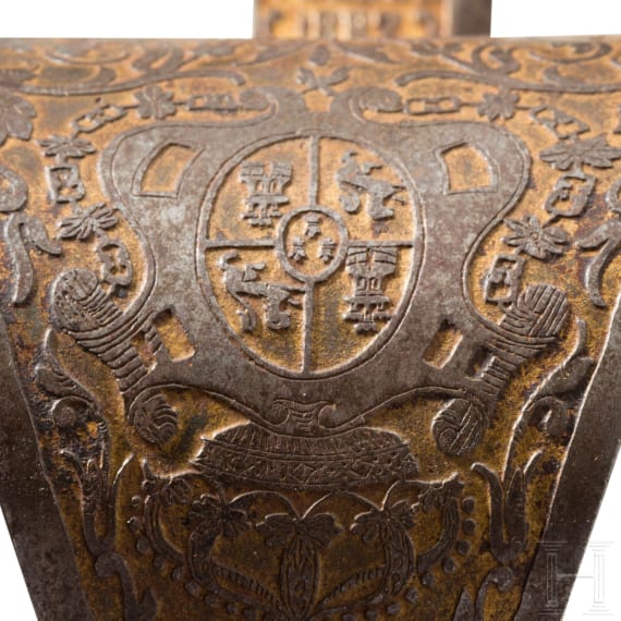 Linkhanddolch im Stil des 17. Jhdts., Toledo, datiert 1882