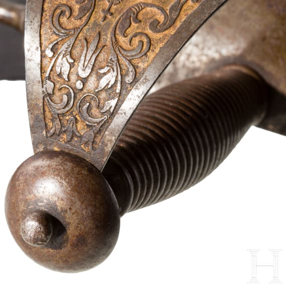 Linkhanddolch im Stil des 17. Jhdts., Toledo, datiert 1882