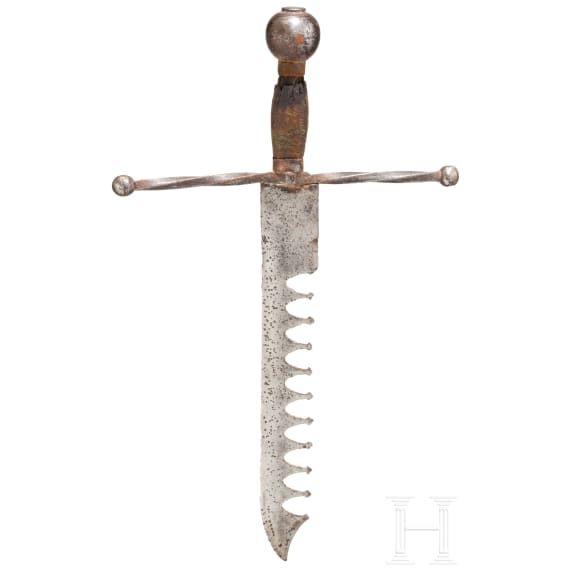 Linkhanddolch mit Klingenf&auml;nger, Historismus im Stil um 1600