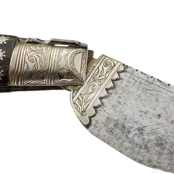 Silbermontierte Navaja, Spanien, 19.Jhdt.