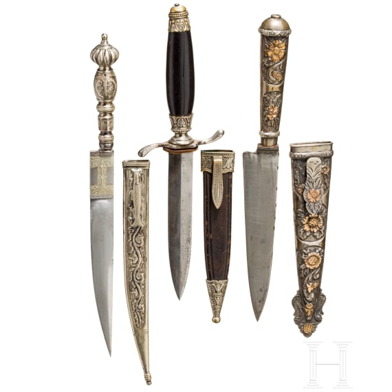 Goldverziertes Gaucho-Messer, Argentinien, 1. H&auml;lfte 20. Jhdt.