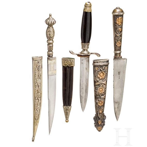 Goldverziertes Gaucho-Messer, Argentinien, 1. H&auml;lfte 20. Jhdt.