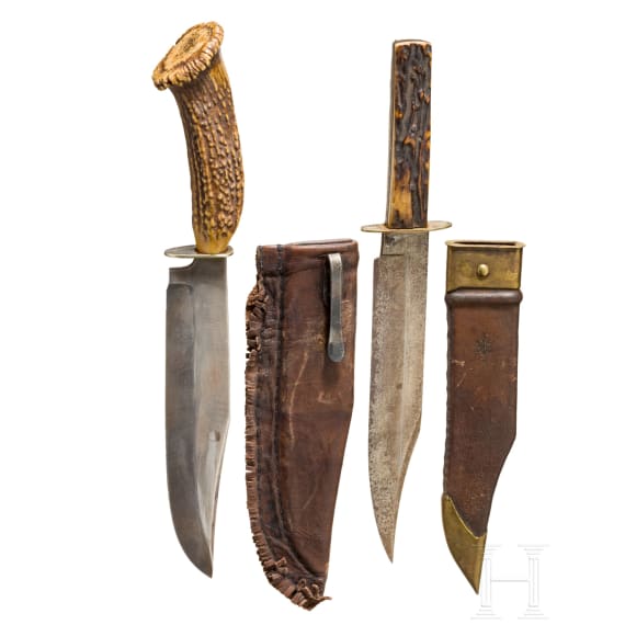 Zwei Bowie-Messer, USA, 19. Jhdt.