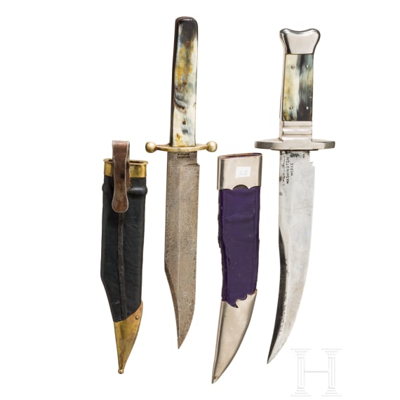 Zwei Bowie-Messer, USA, 19./20. Jhdt.