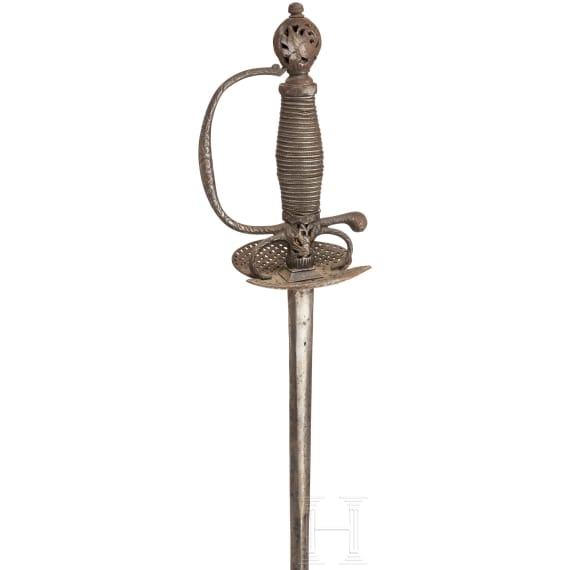 Eisengeschnittener Galanteriedegen, deutsch, um 1740