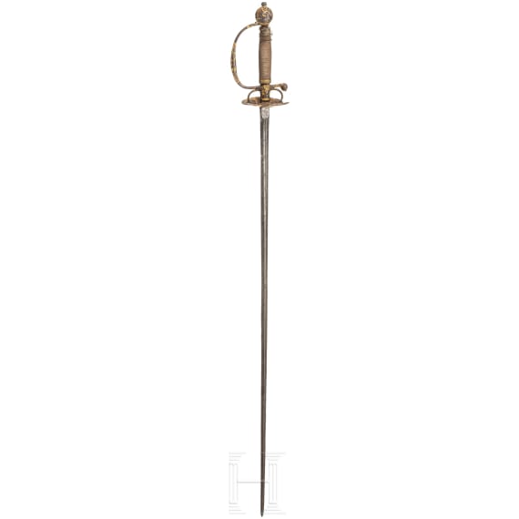 Eisengeschnittener Galanteriedegen, deutsch, um 1750