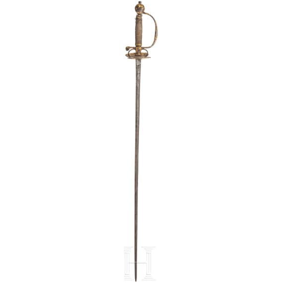 Eisengeschnittener Galanteriedegen, deutsch, um 1750