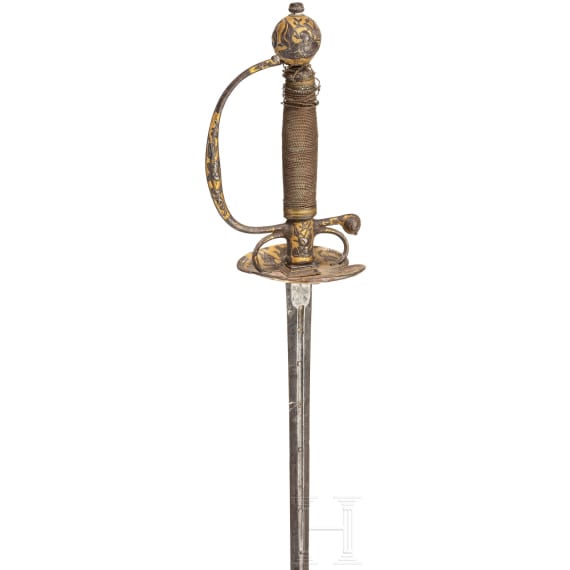 Eisengeschnittener Galanteriedegen, deutsch, um 1750