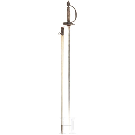Silbermontierter Galanteriedegen, Frankreich, um 1780