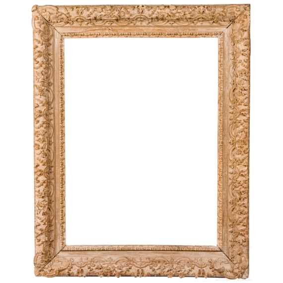 Very fine oak-carved French Louis XIV frame, 18th. century