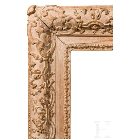 Very fine oak-carved French Louis XIV frame, 18th. century