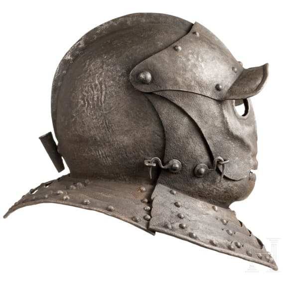 K&uuml;rassierhelm mit Totenkopfvisier, Sammleranfertigung im Stil um 1620