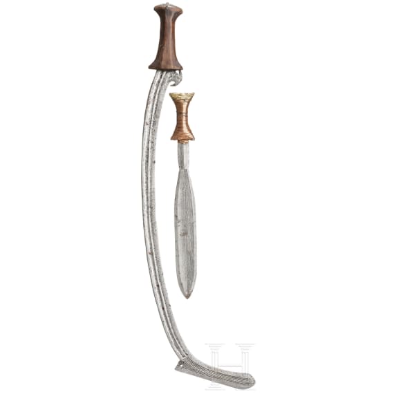 Geldmesser der Boa und S&auml;belmesser der Azande, Afrika
