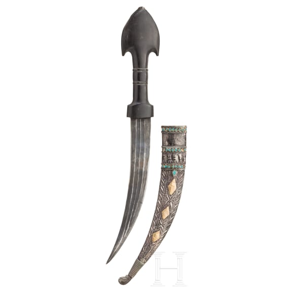 Silbermontierter Kandschar, Irak, Anfang 20. Jhdt.
