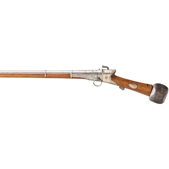 Silbermontiertes Luntenschlossgewehr, Oman, 17./18. Jhdt.