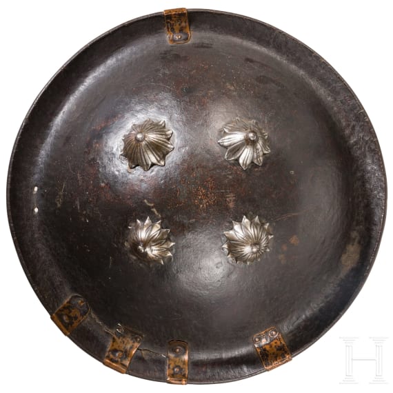 Lederschild, Indien, 18./19. Jhdt.