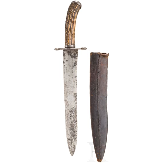 Bowie-Knife, Arnachellum, Salem, Madras/Indien, um 1880