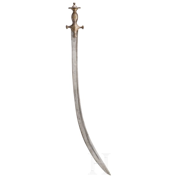 Tulwar mit silberplattiertem Gef&auml;&szlig;, Indien, um 1800