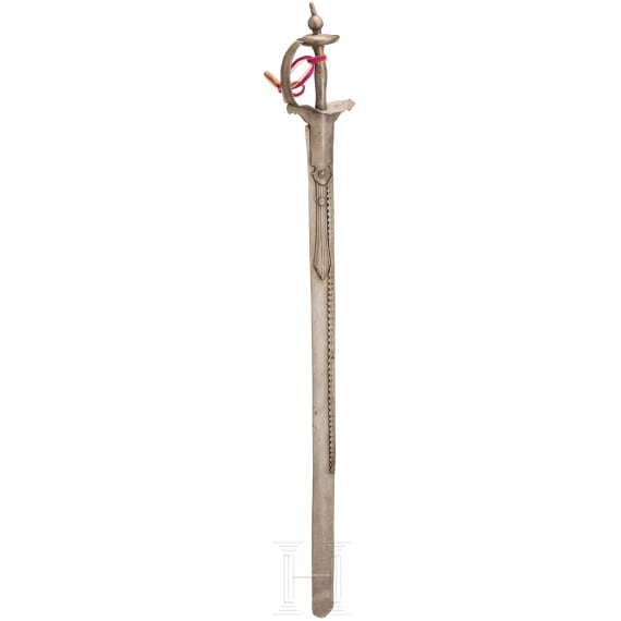 Khanda mit Wootzklinge, Indien, Rajasthan, 18. Jhdt.