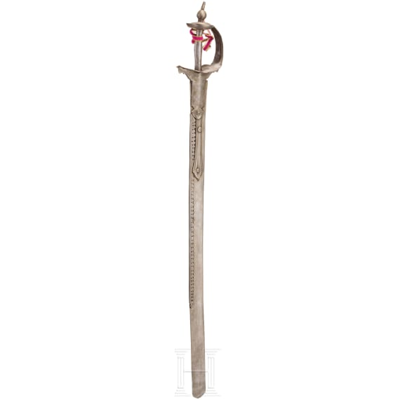 Khanda mit Wootzklinge, Indien, Rajasthan, 18. Jhdt.
